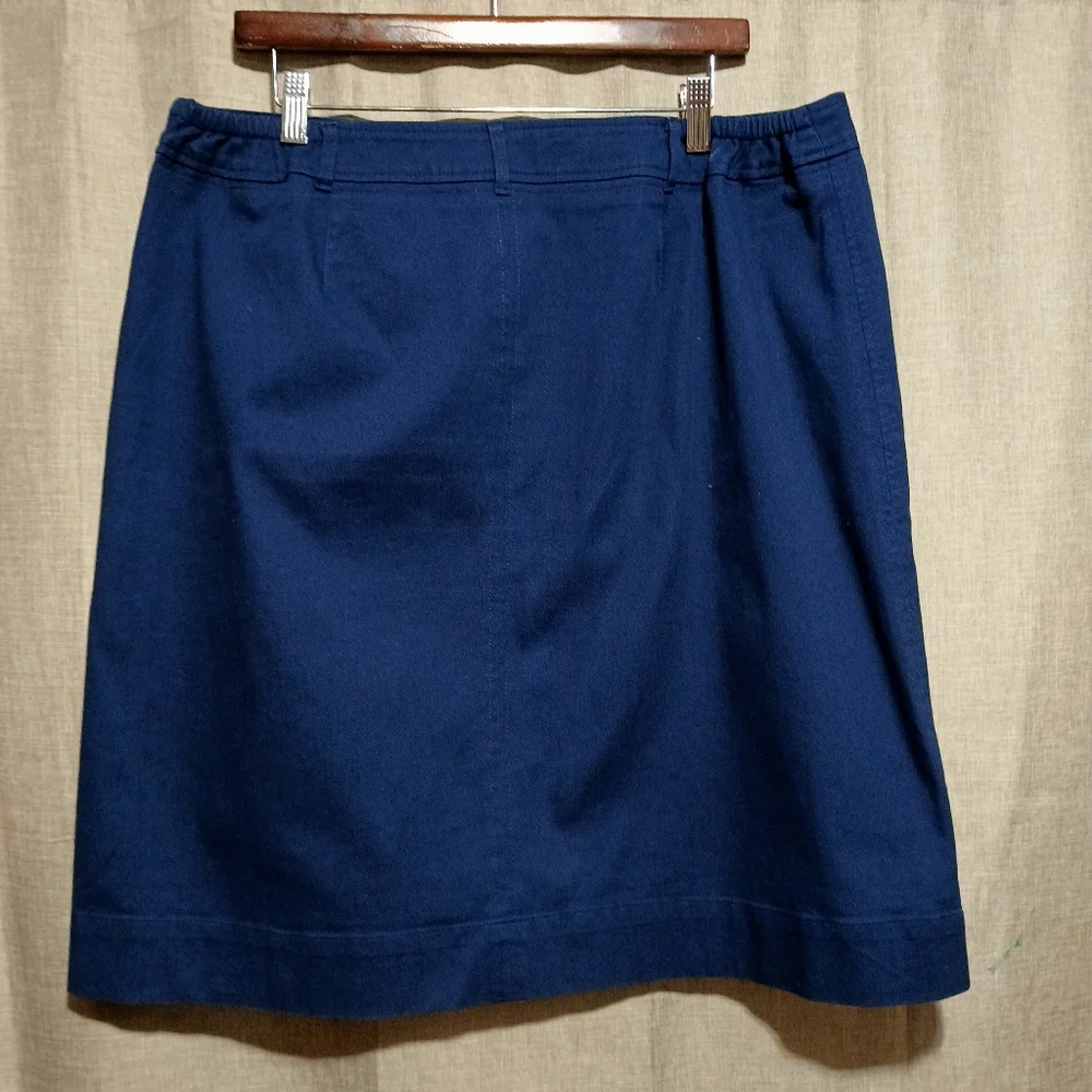 Talbots Blue‎ Pencil Skirt Knee-Length Workwear Size16WP